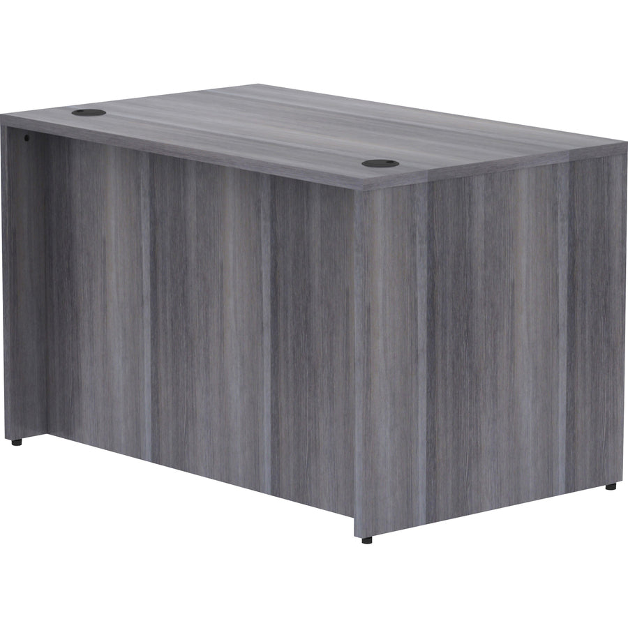 Image of Lorell Desk Shell, Rectangular, 48"x30"x29-1/2", Weathered Charcoal