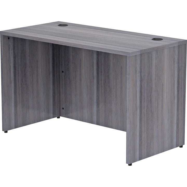 Image of Lorell Desk Shell, Rectangular, 48"x24"x29-1/2", Weathered Charcoal