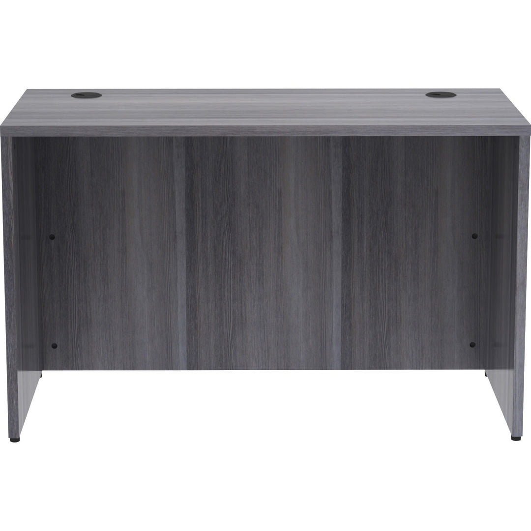 Image of Lorell Desk Shell, Rectangular, 48"x24"x29-1/2", Weathered Charcoal
