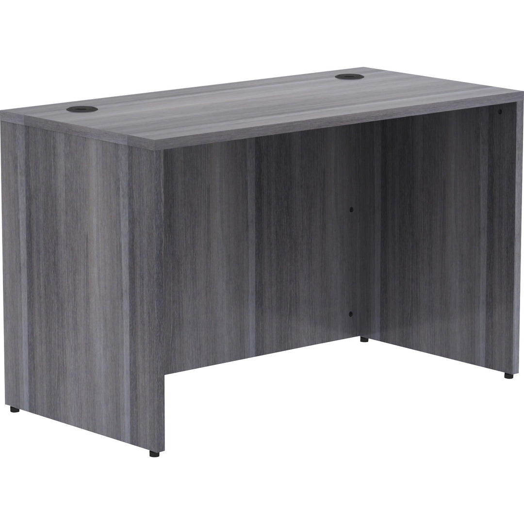 Image of Lorell Desk Shell, Rectangular, 48"x24"x29-1/2", Weathered Charcoal