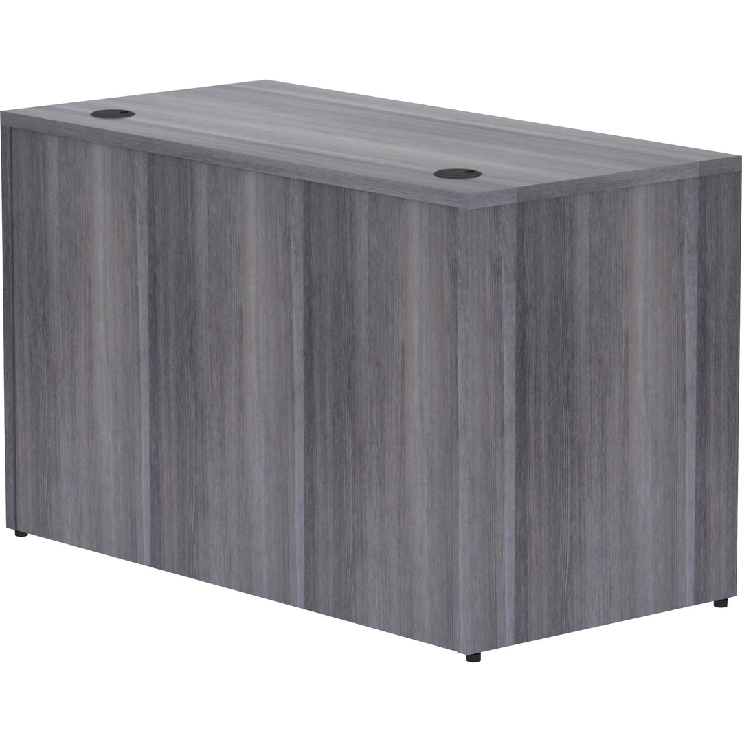 Image of Lorell Desk Shell, Rectangular, 48"x24"x29-1/2", Weathered Charcoal