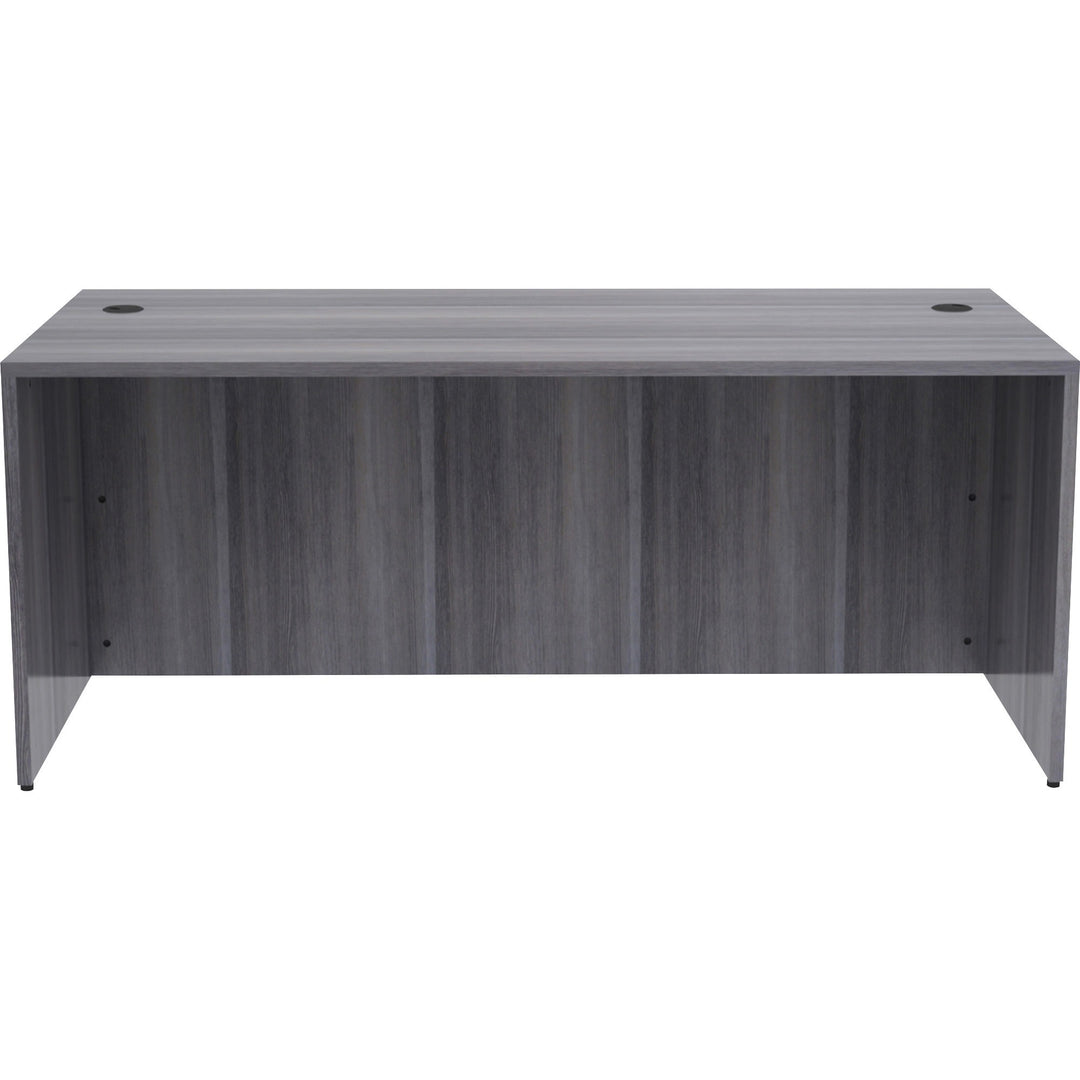 Image of Lorell Desk Shell, Rectangular, 72"x36"x29-1/2", Weathered Charcoal