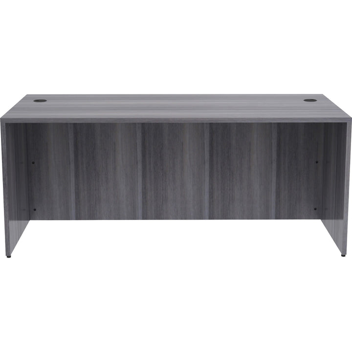 Image of Lorell Desk Shell, Rectangular, 72"x36"x29-1/2", Weathered Charcoal