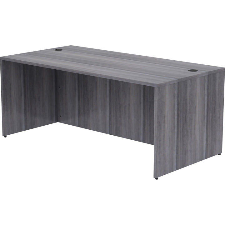 Image of Lorell Desk Shell, Rectangular, 72"x36"x29-1/2", Weathered Charcoal