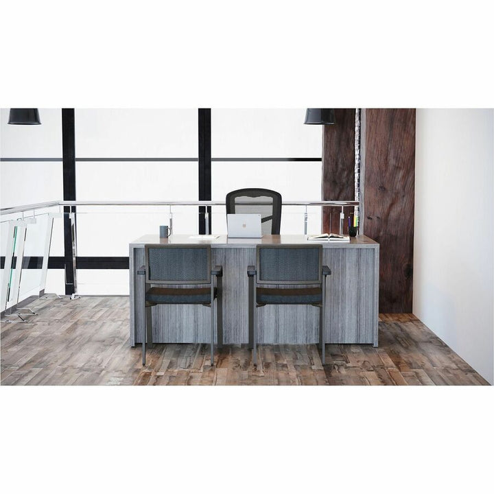 Image of Lorell Desk Shell, Rectangular, 72"x36"x29-1/2", Weathered Charcoal