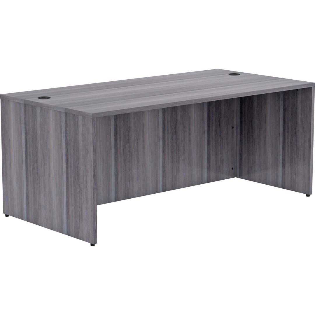 Image of Lorell Desk Shell, Rectangular, 72"x36"x29-1/2", Weathered Charcoal