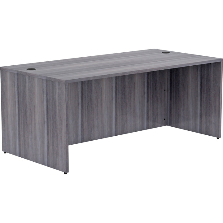 Image of Lorell Desk Shell, Rectangular, 72"x36"x29-1/2", Weathered Charcoal