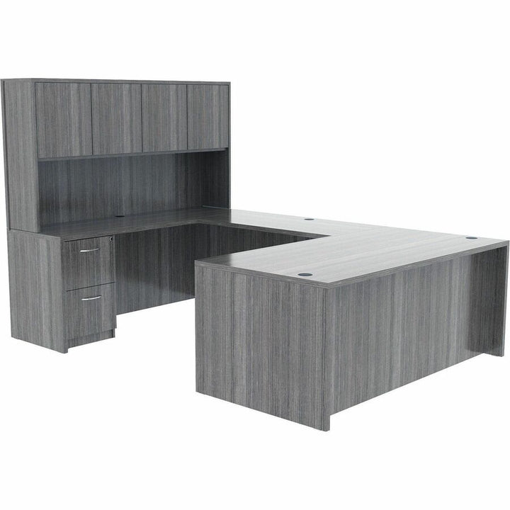 Image of Lorell Desk Shell, Rectangular, 72"x36"x29-1/2", Weathered Charcoal