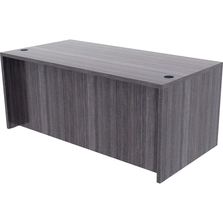 Image of Lorell Desk Shell, Rectangular, 72"x36"x29-1/2", Weathered Charcoal