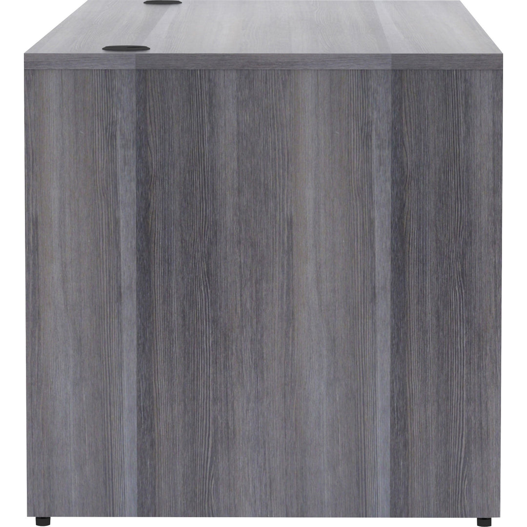 Image of Lorell Desk Shell, Rectangular, 72"x30"x29-1/2", Weathered Charcoal