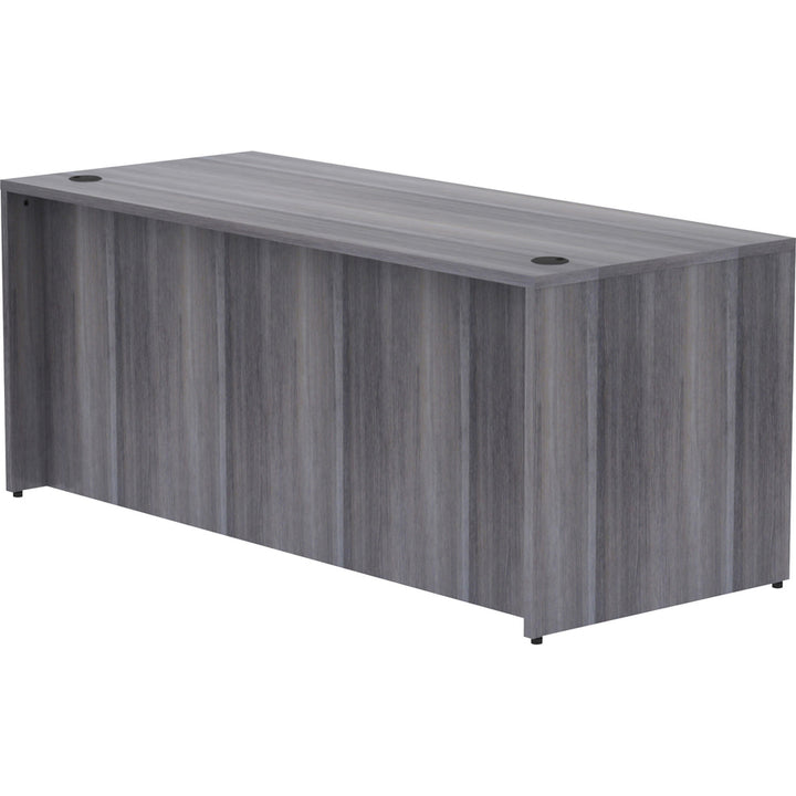 Image of Lorell Desk Shell, Rectangular, 72"x30"x29-1/2", Weathered Charcoal