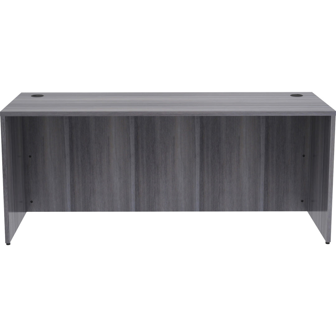 Image of Lorell Desk Shell, Rectangular, 72"x30"x29-1/2", Weathered Charcoal