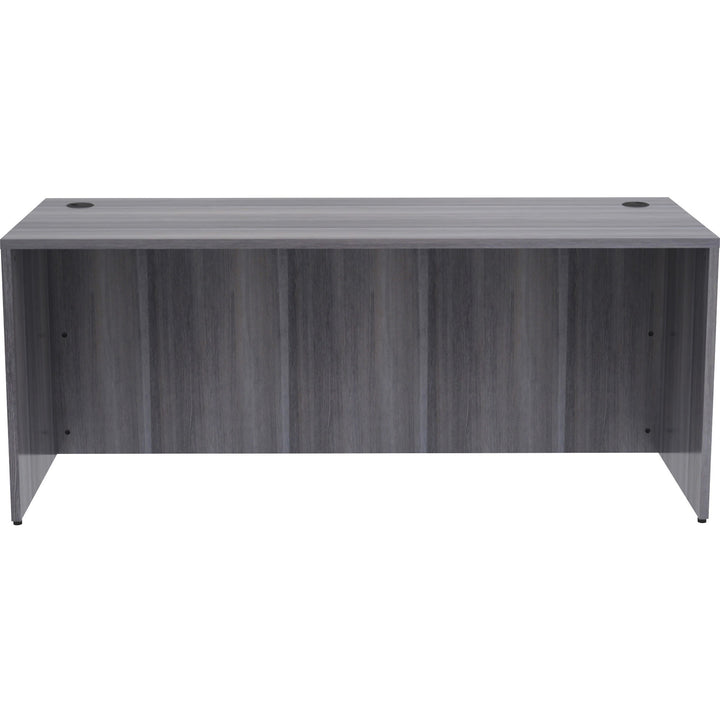 Image of Lorell Desk Shell, Rectangular, 72"x30"x29-1/2", Weathered Charcoal