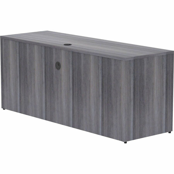 Image of Lorell Credenza Shell, 72"x24"x29-1/2", Weathered Charcoal