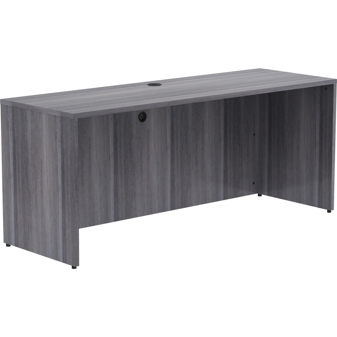 Image of Lorell Credenza Shell, 72"x24"x29-1/2", Weathered Charcoal