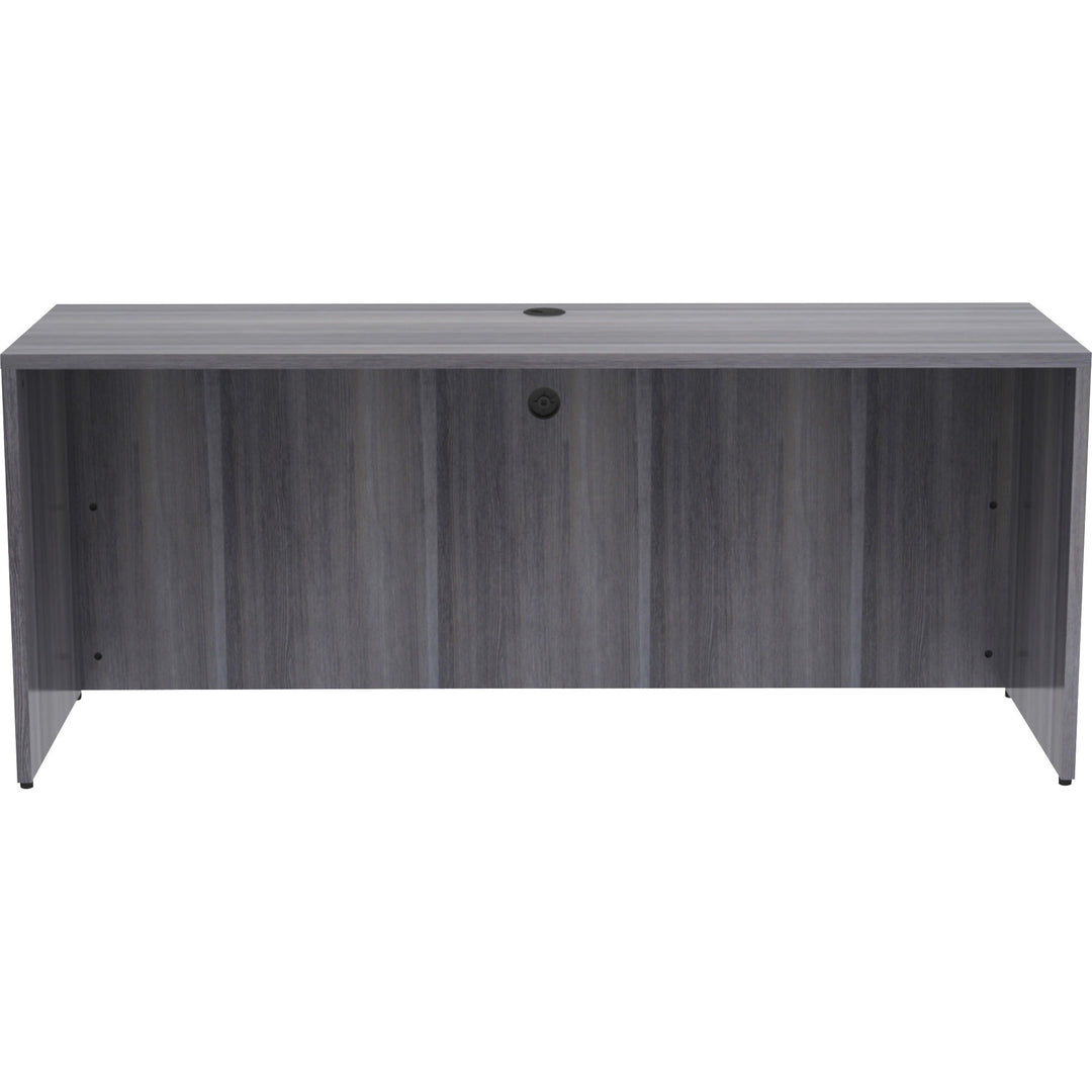 Image of Lorell Credenza Shell, 72"x24"x29-1/2", Weathered Charcoal
