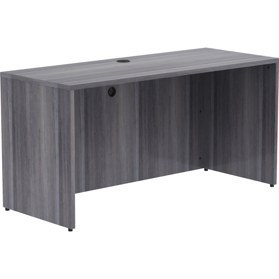 Image of Lorell Credenza Shell, 60"x24"x29-1/2", Weathered Charcoal