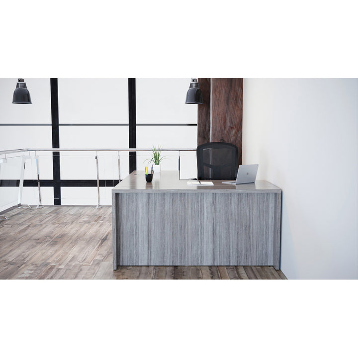 Image of Lorell Return Shell, 42"x24"x29-1/2", Weathered Charcoal