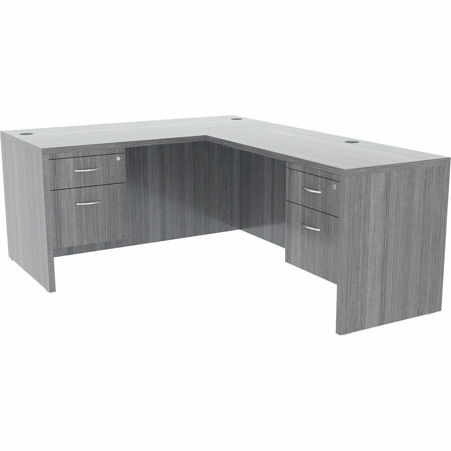 Image of Lorell Return Shell, 42"x24"x29-1/2", Weathered Charcoal