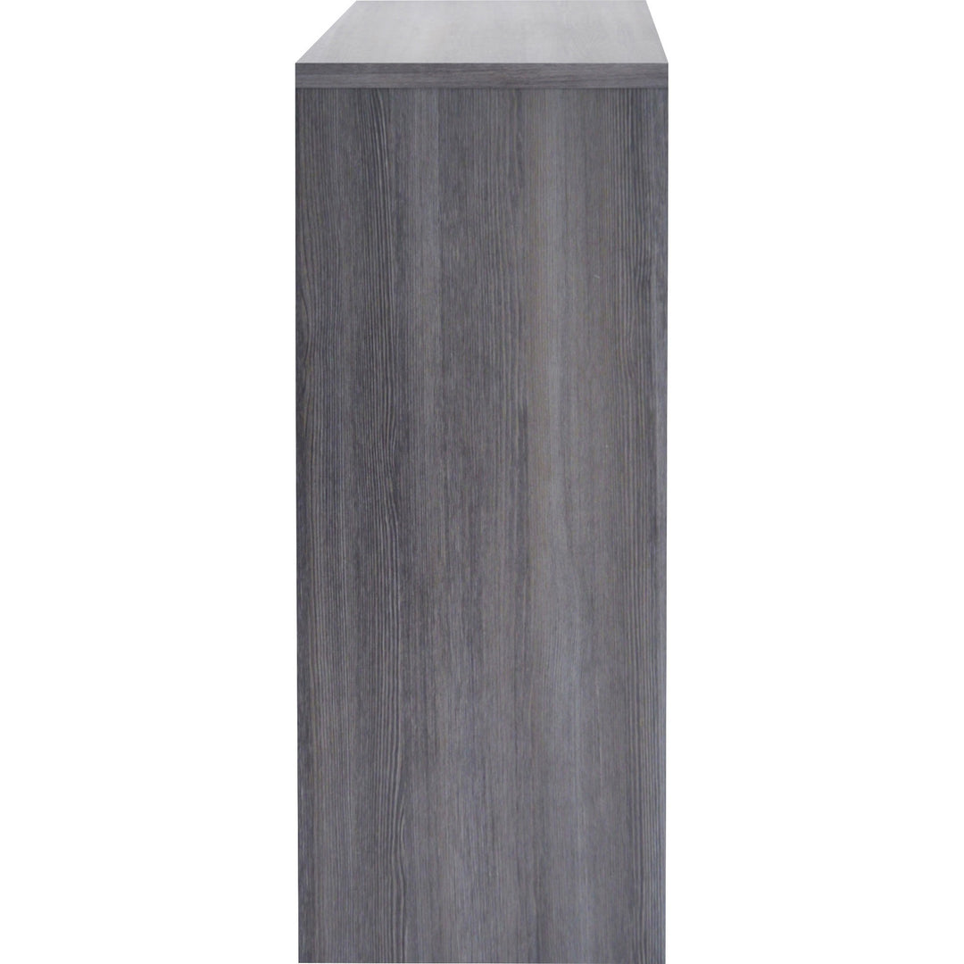 Image of Lorell Hutch w/Doors, 72"x15"x36", Weathered Charcoal
