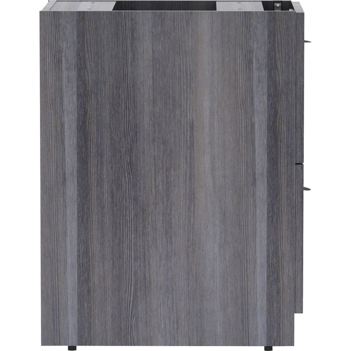 Image of Lorell Pedestal,F/F,Unfin Top,16"x22"x28-1/4",Weathered Charcoal