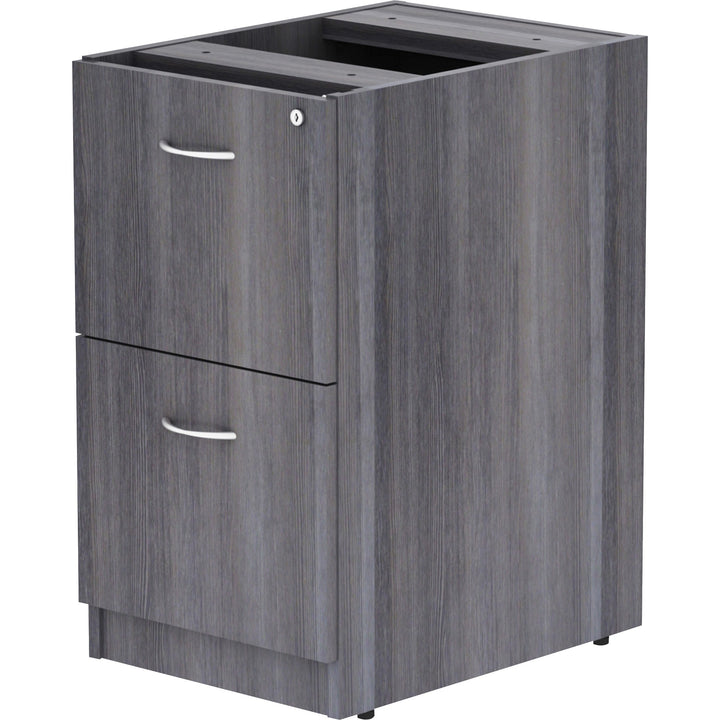 Image of Lorell Pedestal,F/F,Unfin Top,16"x22"x28-1/4",Weathered Charcoal