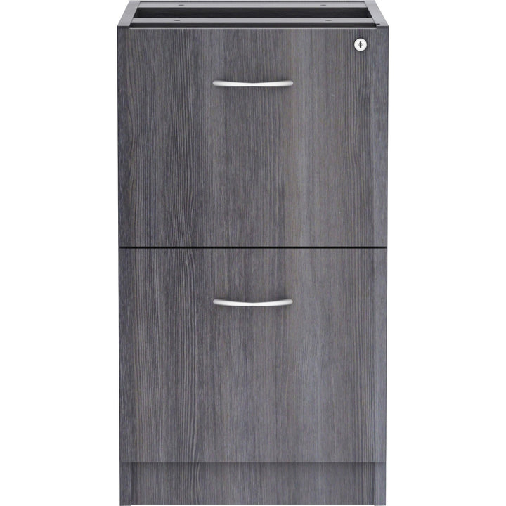 Image of Lorell Pedestal,F/F,Unfin Top,16"x22"x28-1/4",Weathered Charcoal