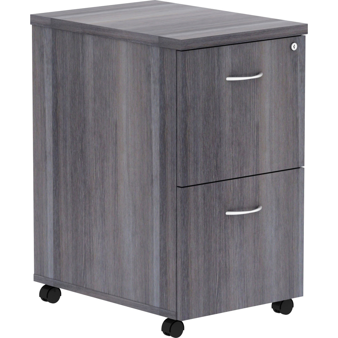 Image of Lorell Pedestal,Mobile,F/F,16"x22"x28-1/4",Weathered Charcoal