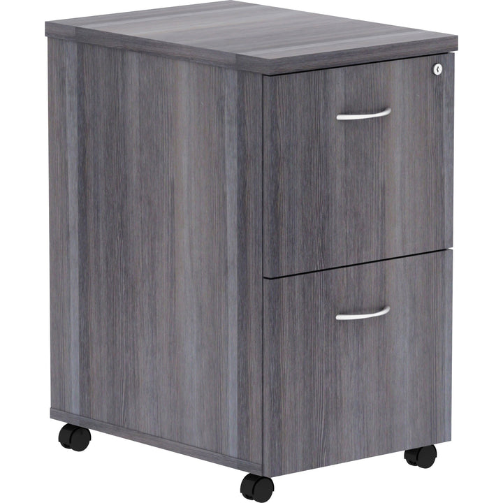 Image of Lorell Pedestal,Mobile,F/F,16"x22"x28-1/4",Weathered Charcoal