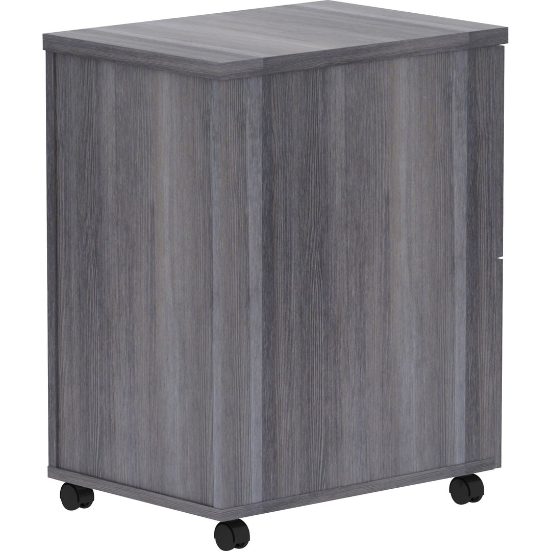 Image of Lorell Pedestal,Mobile,F/F,16"x22"x28-1/4",Weathered Charcoal