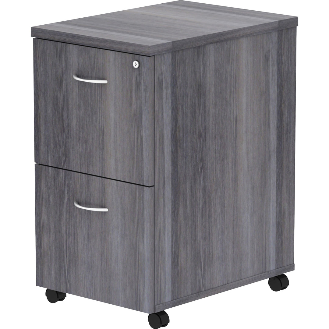 Image of Lorell Pedestal,Mobile,F/F,16"x22"x28-1/4",Weathered Charcoal