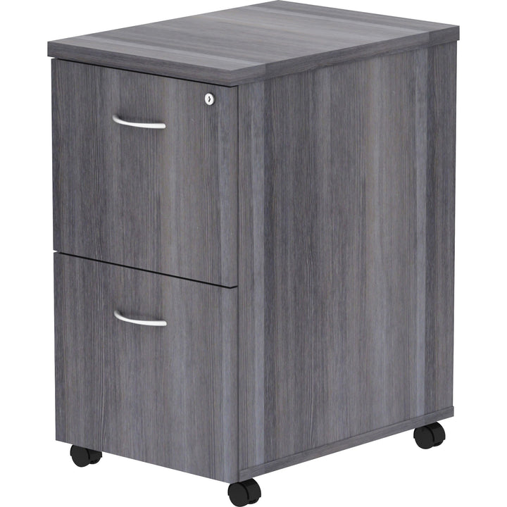 Image of Lorell Pedestal,Mobile,F/F,16"x22"x28-1/4",Weathered Charcoal