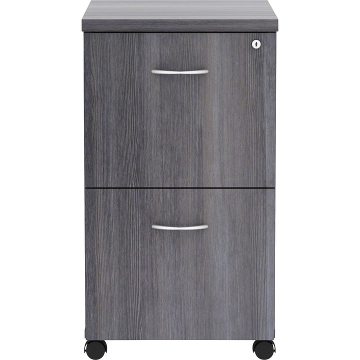 Image of Lorell Pedestal,Mobile,F/F,16"x22"x28-1/4",Weathered Charcoal