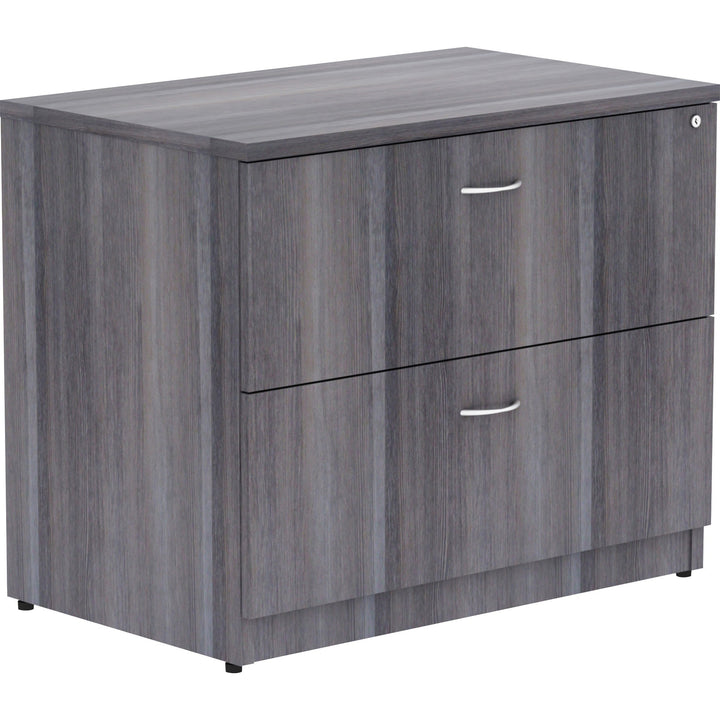Image of Lorell Lateral File, Anti-tip, 35"x22"x29-1/2", Weathered Charcoal