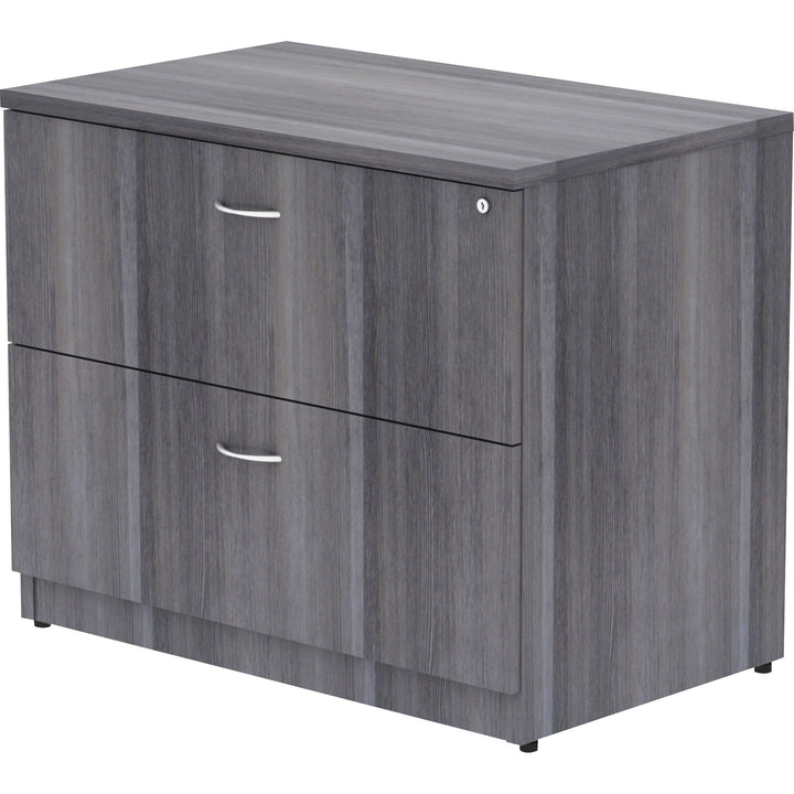 Image of Lorell Lateral File, Anti-tip, 35"x22"x29-1/2", Weathered Charcoal