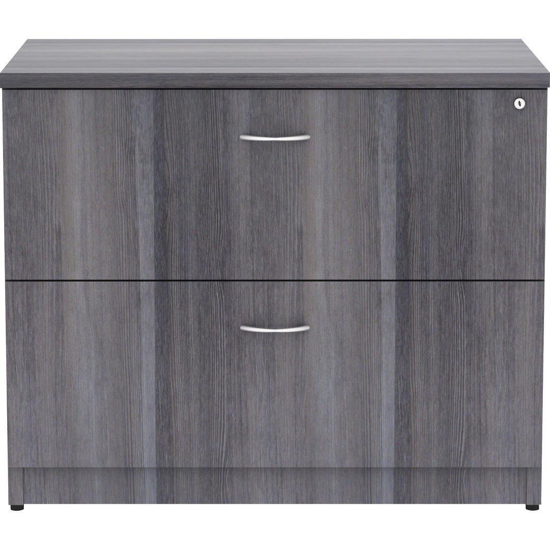 Image of Lorell Lateral File, Anti-tip, 35"x22"x29-1/2", Weathered Charcoal