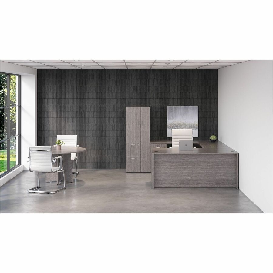 Image of Lorell Lateral File, Anti-tip, 35"x22"x29-1/2", Weathered Charcoal