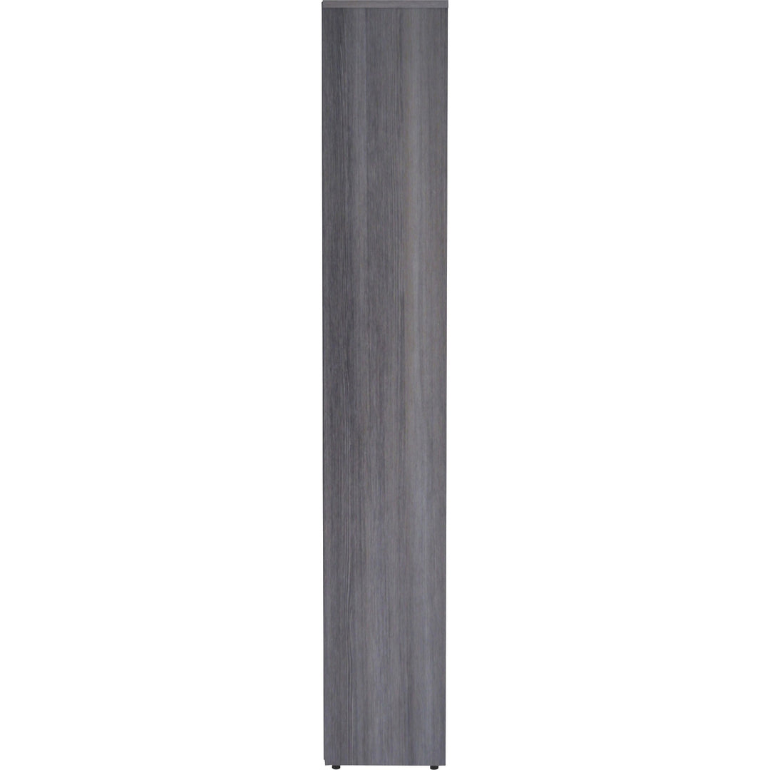 Image of Lorell Bookcase, 6 Shelves, 36"x12"x72", Weathered Charcoal