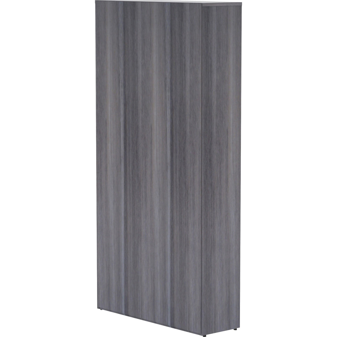 Image of Lorell Bookcase, 6 Shelves, 36"x12"x72", Weathered Charcoal