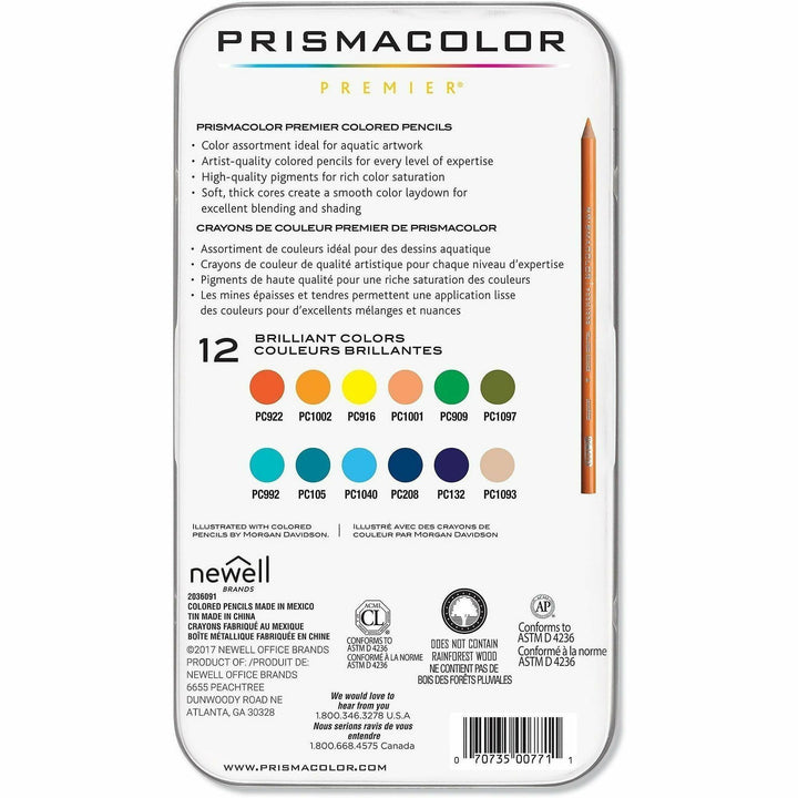 Image of Prismacolor 2023751 Under Sea Coloured Pencil Set, 12 / Pack