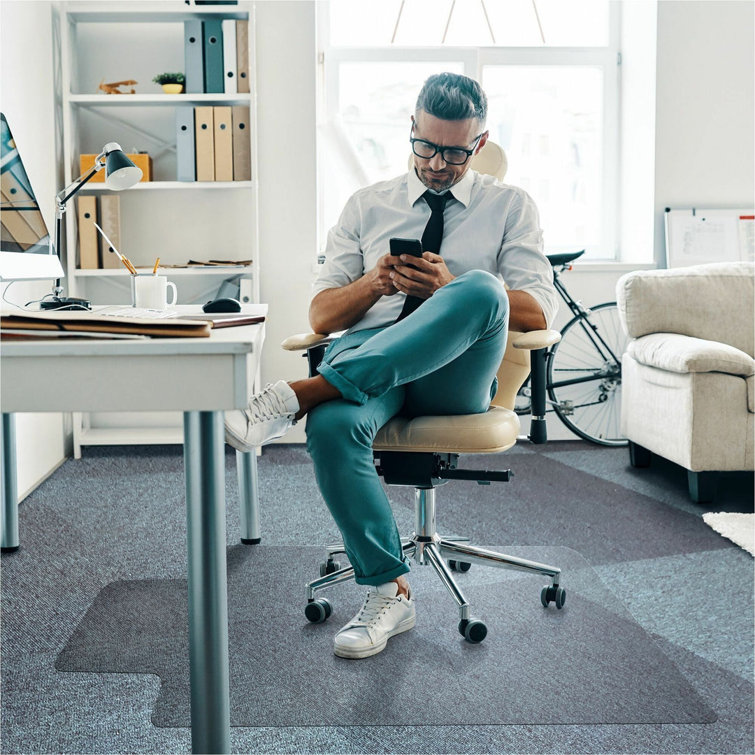 Image of Floortex® Chairmat,Polycarbonate,f/Hard Floors,35"x47",CL