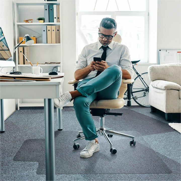 Image of Floortex® Chairmat,Polycarbonate,f/Hard Floors,35"x47",CL
