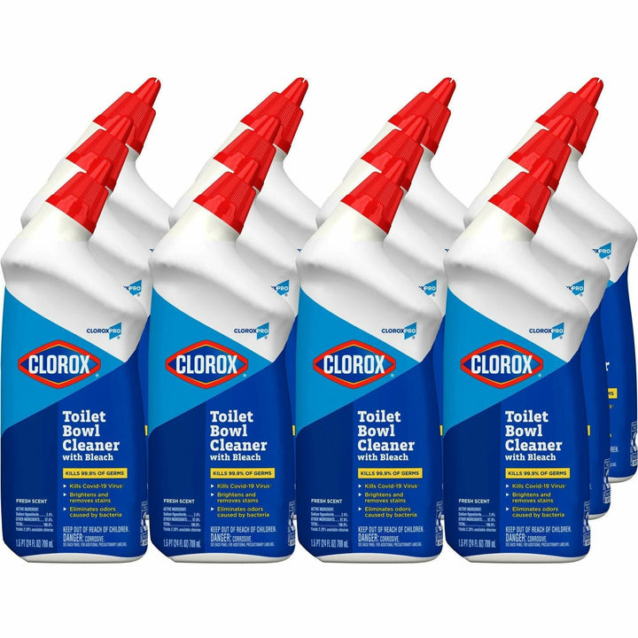 Image of Clorox® ToiletBowlCleaner,w/Bleach,24oz,12/CT,30CT/BD,Fresh Scent