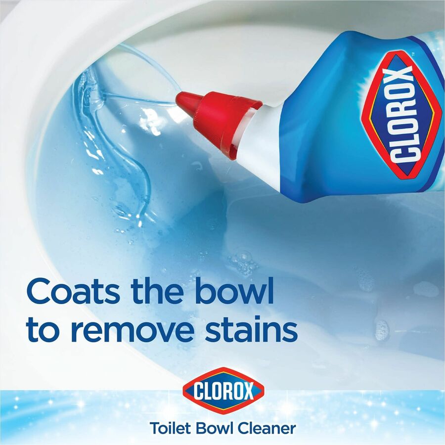 Image of Clorox® Toilet Bowl Cleaner/Stain Remover,Angle Neck,24oz,720/PL,CL