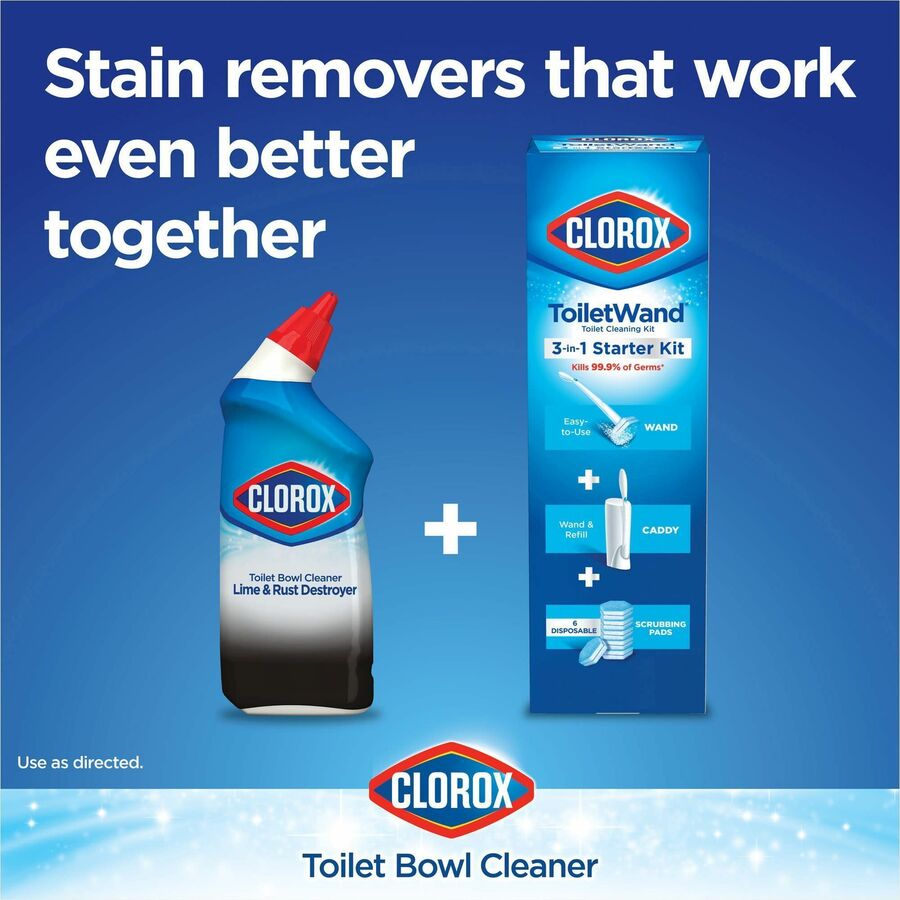 Image of Clorox® Toilet Bowl Cleaner/Stain Remover,Angle Neck,24oz,720/PL,CL