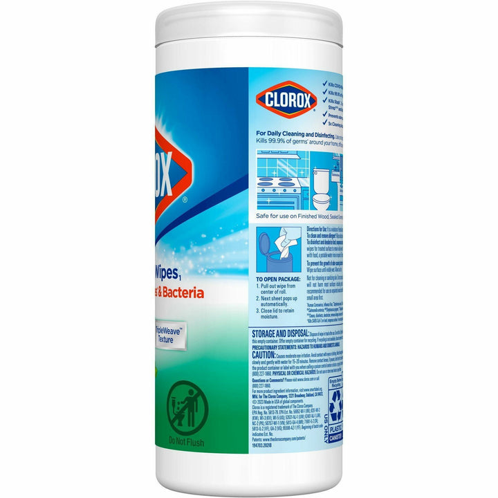 Image of Clorox® DisinfectingWipes,Fresh Scent,35/Canister,12EA/CT,35CT/BD,WE