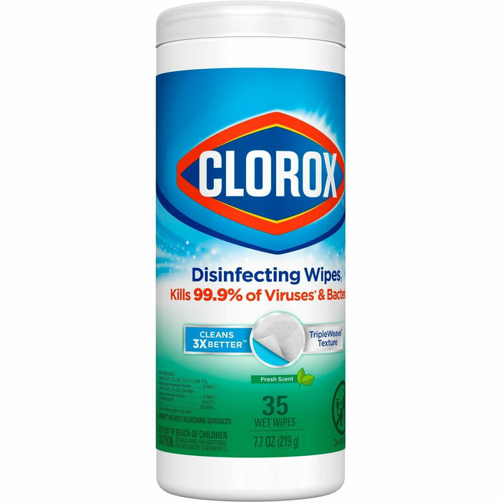 Image of Clorox® Disinfecting Wipes,Fresh Scent,35 Wipes/Canister,840/PL,WE