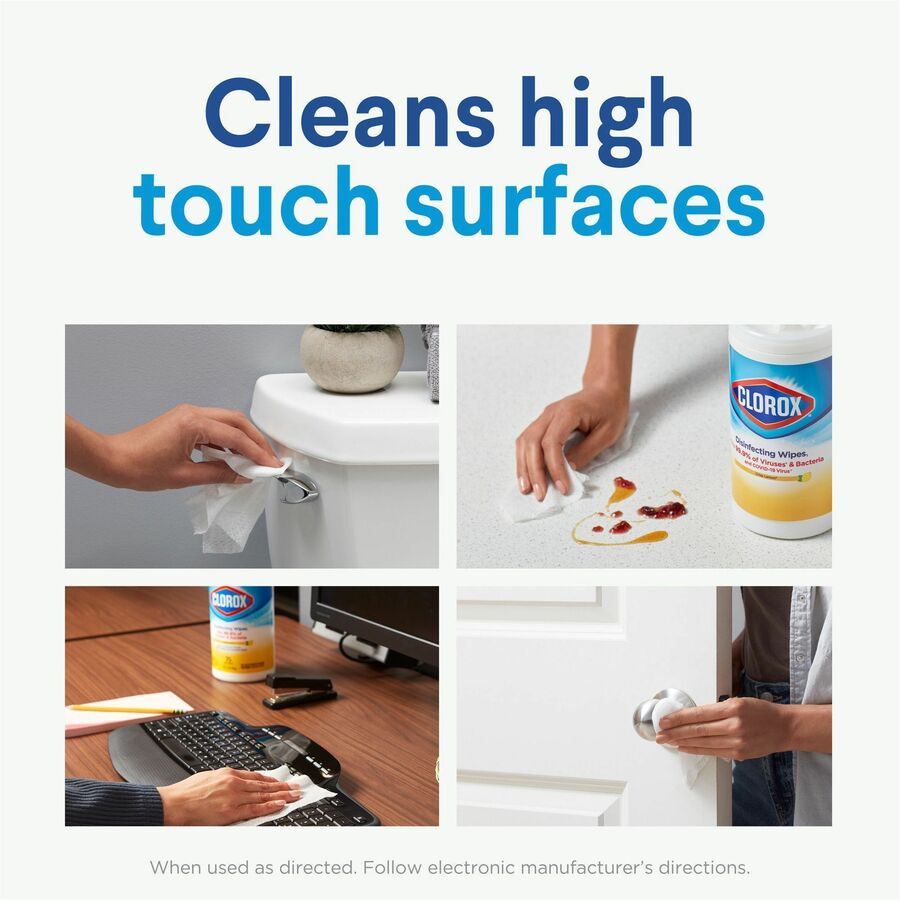 Image of Clorox® Disinfecting Wipes,Fresh Scent,35 Wipes/Canister,840/PL,WE