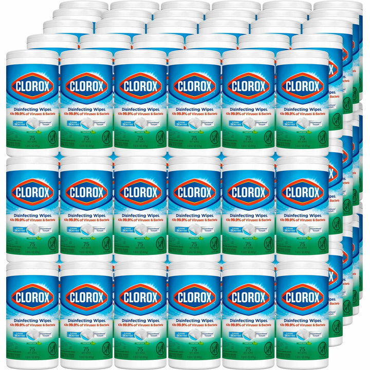 Image of Clorox® Disinfecting Wipes, Fresh Scent,75/Canister,6/CT,40CT/BD, WE