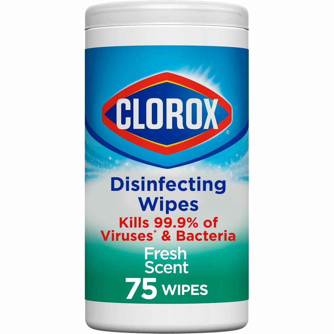 Image of Clorox® Disinfecting Wipes, Fresh Scent,75/Canister,6/CT,40CT/BD, WE